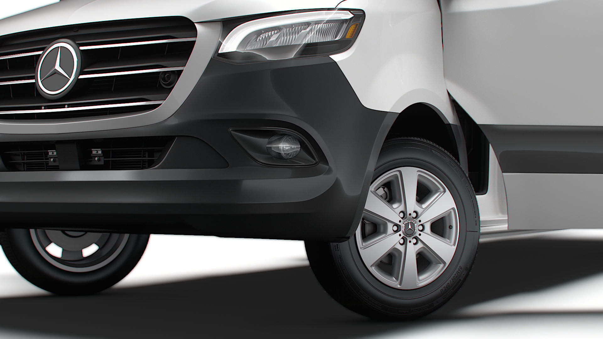 Mercedes Benz eSprinter Panel Van L2H1 RWD HQ Interior 2024 3D model_3