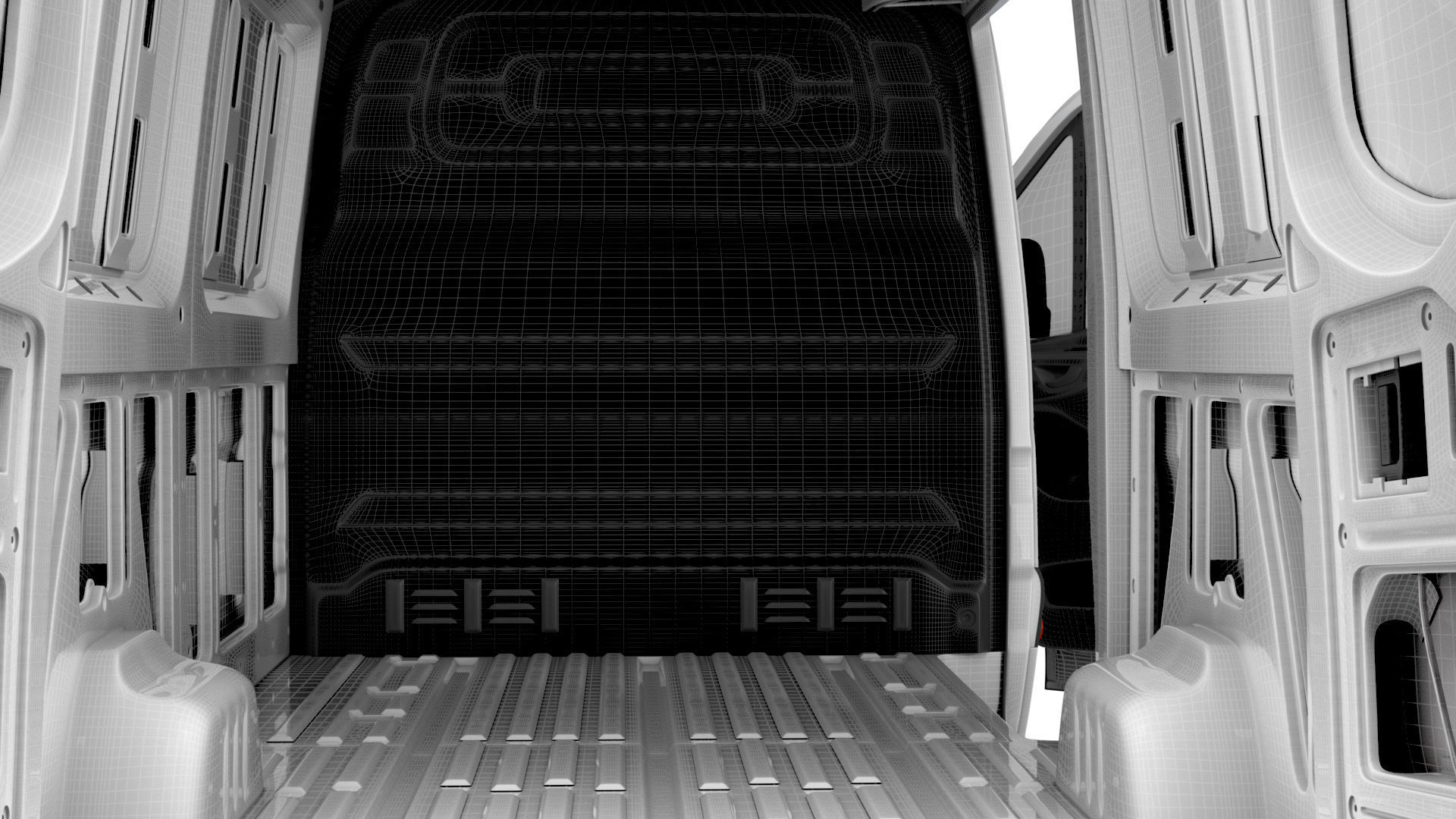 Mercedes Benz eSprinter Panel Van L2H1 RWD HQ Interior 2024 3D model_27