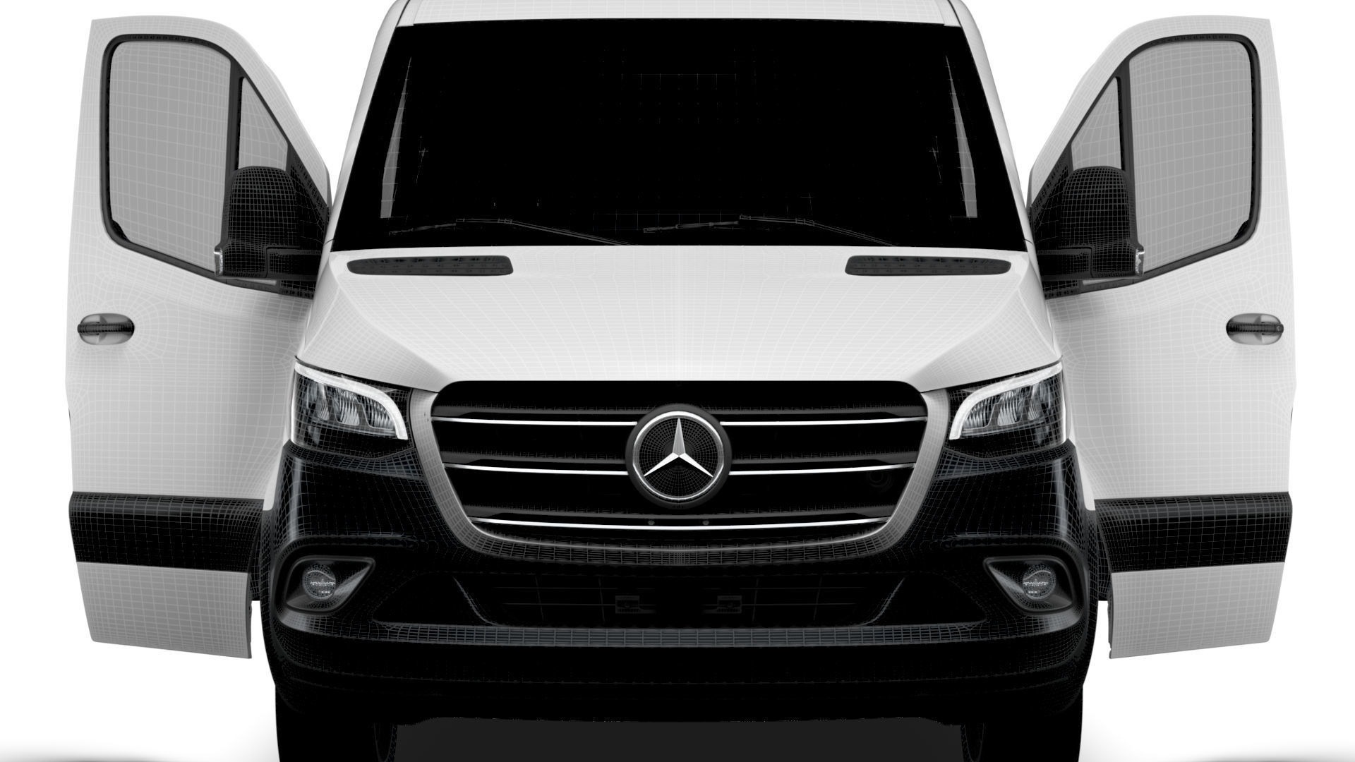 Mercedes Benz eSprinter Panel Van L2H1 RWD HQ Interior 2024 3D model_21