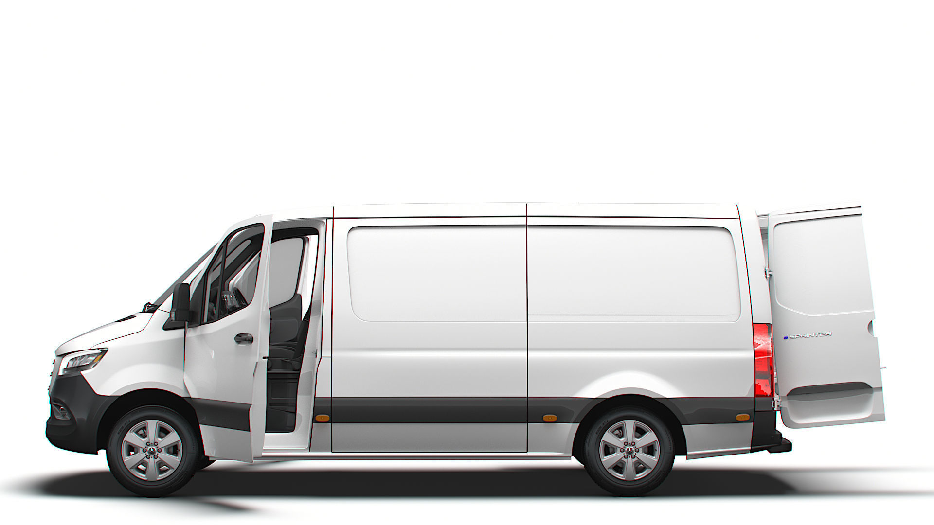 Mercedes Benz eSprinter Panel Van L2H1 RWD HQ Interior 2024 3D model_4