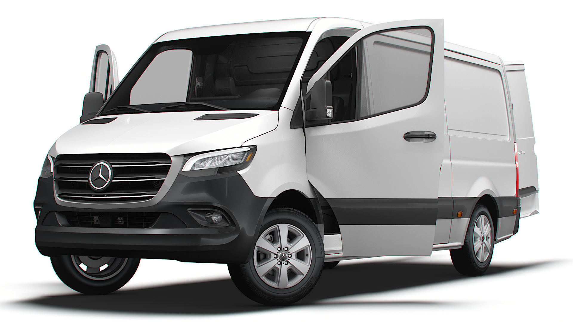 Mercedes Benz eSprinter Panel Van L2H1 RWD HQ Interior 2024 3D model_8