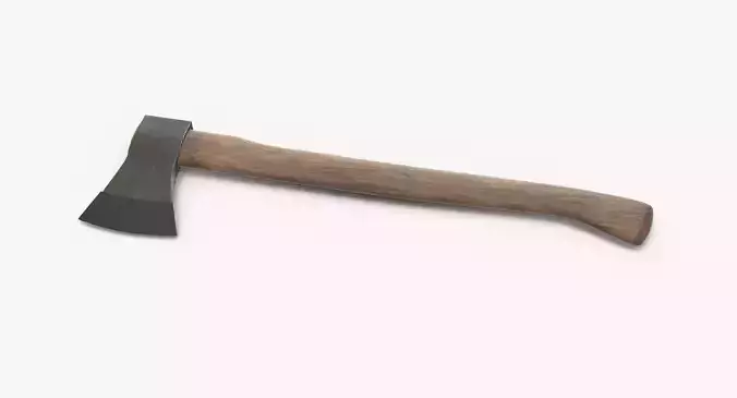 Axe Big Low-poly 3D model