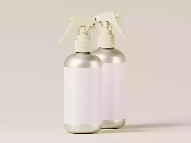 Aluminum Spray Bottle 3D Model