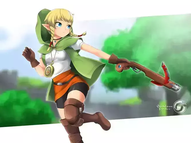 ARBALETE LINKLE LEGEND OF ZELDA 3D model