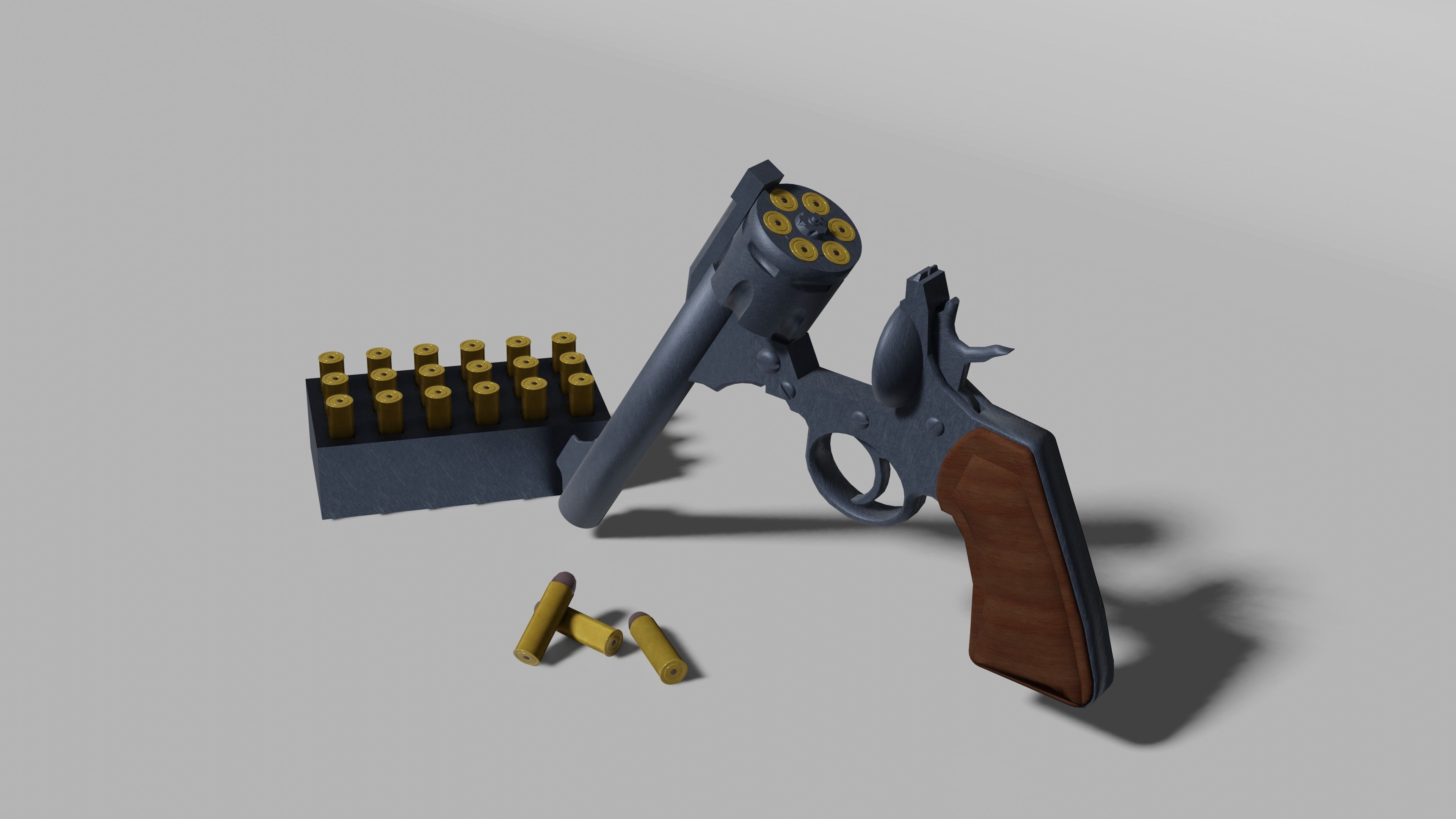 Revolver 3D model_5