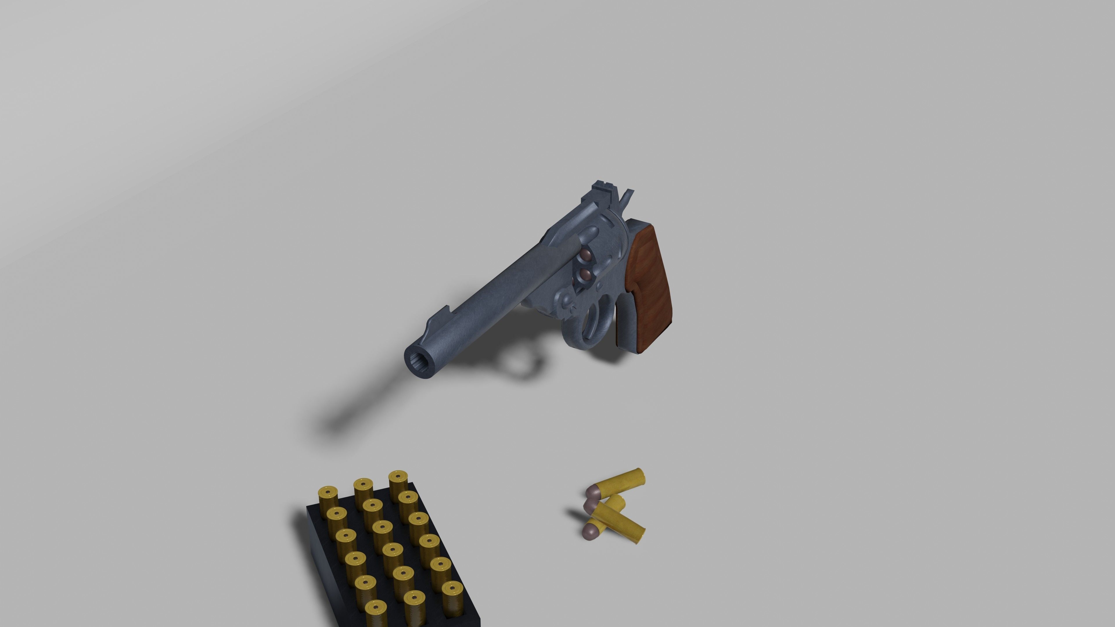 Revolver 3D model_2