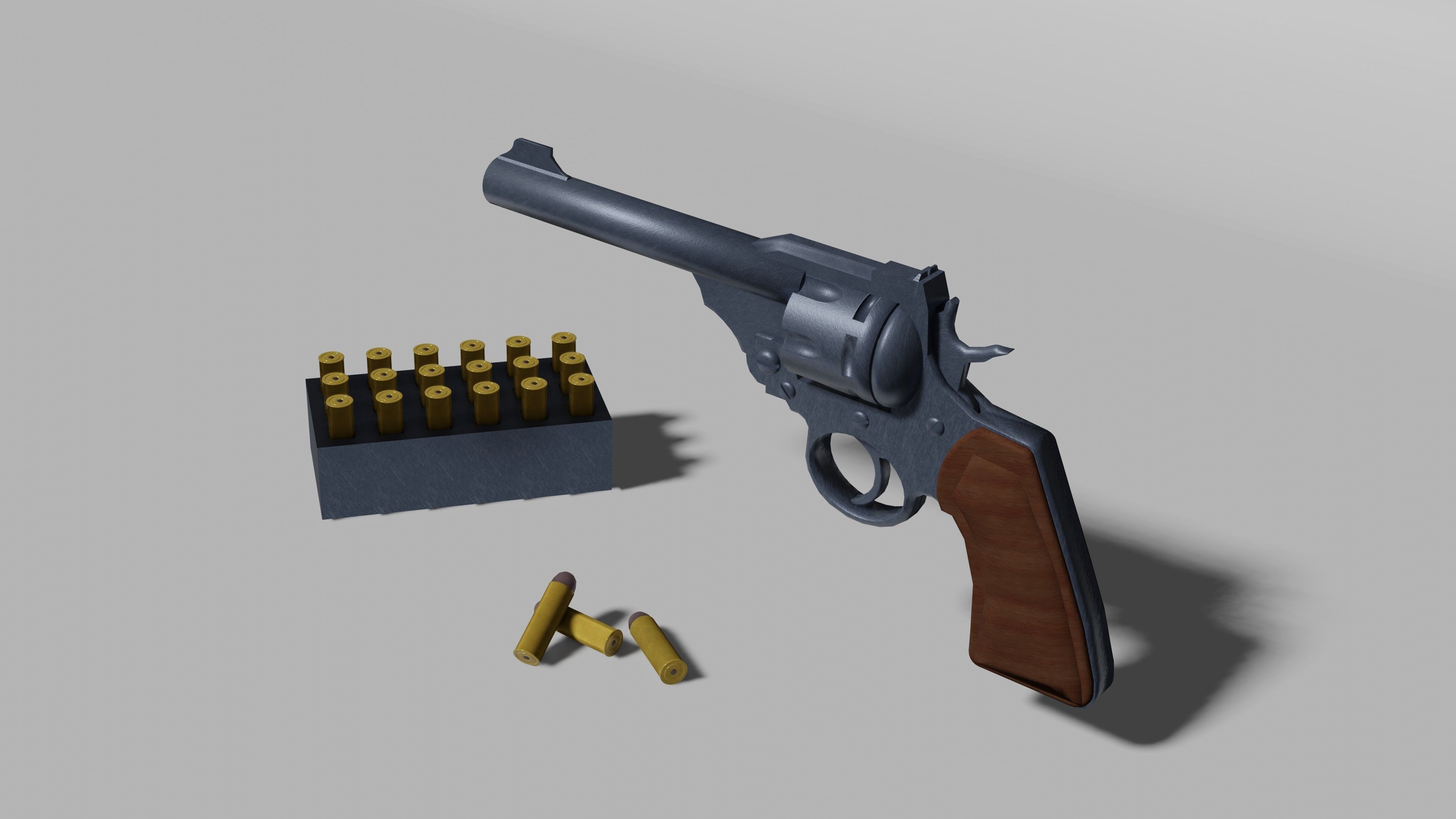 Revolver 3D model_6