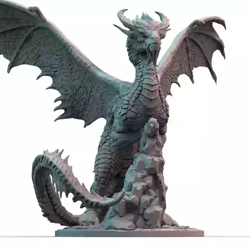 Ancient Gold Dragon  3D print model