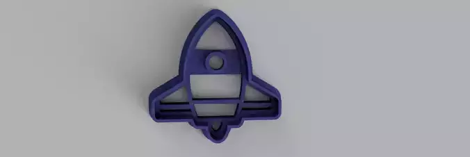 SET 5 COOKIE CUTTER 3D print model rocket