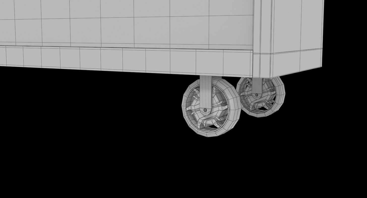 Tool Storage Black Low-poly 3D model_20