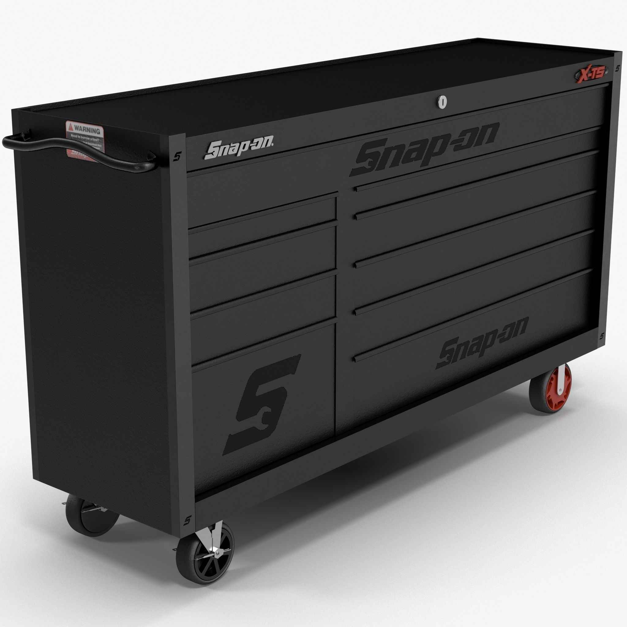 Tool Storage Black Low-poly 3D model_26