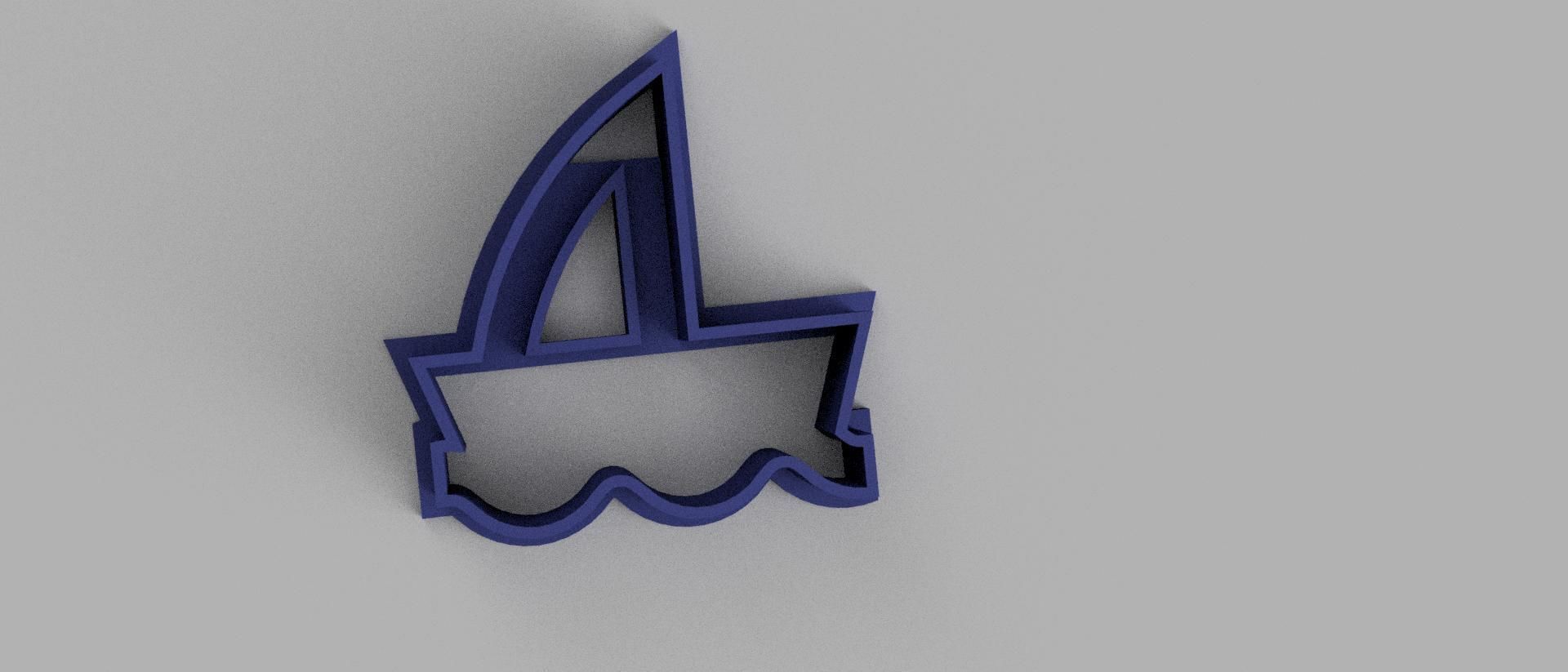 SET 5 COOKIE CUTTER 3D print model ship 3D print model_3