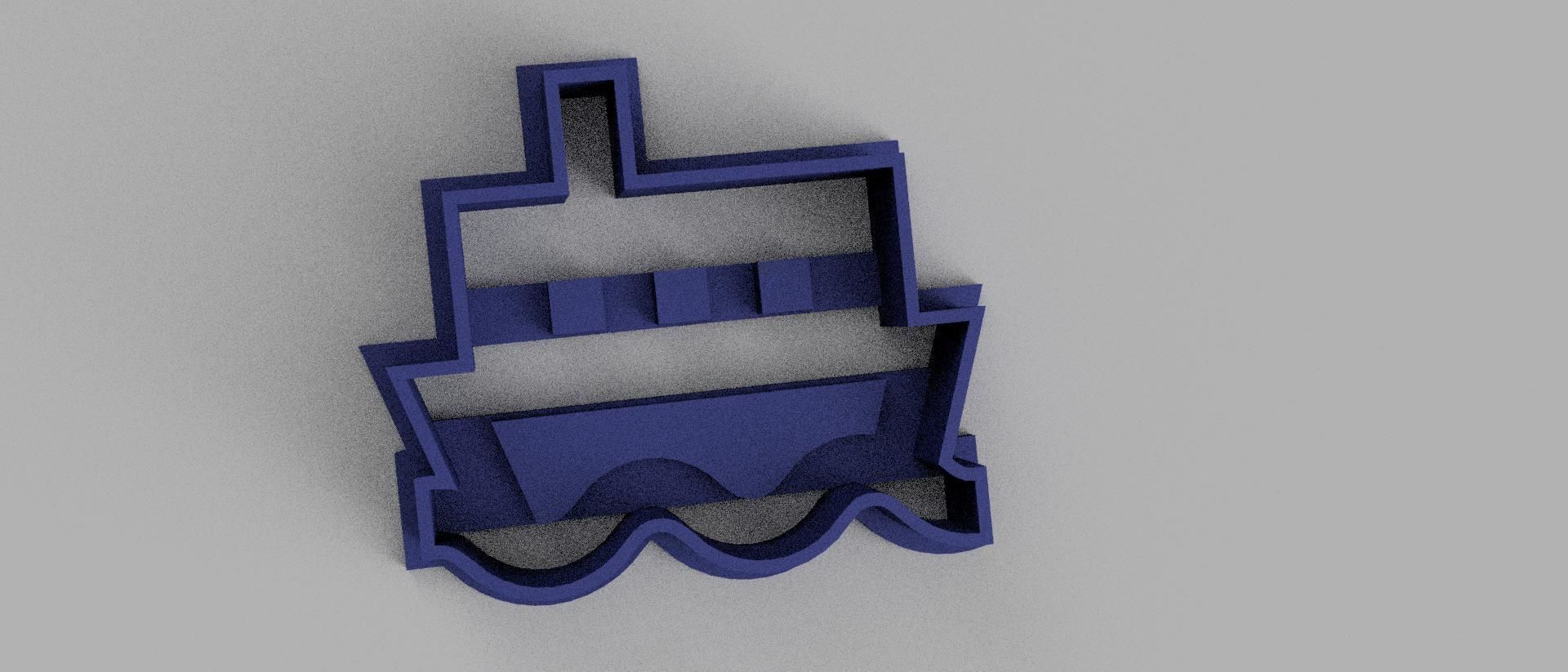 SET 5 COOKIE CUTTER 3D print model ship 3D print model_2