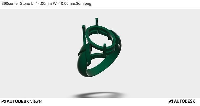 Women Fashion Ring With Oval Cut Center Stone 3D print model