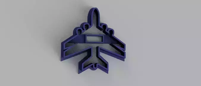 SET 5 COOKIE CUTTER 3D print model airplane flower