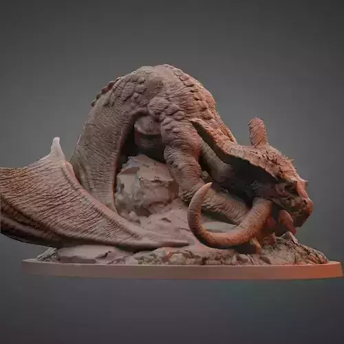 Sleeping Dragon  3D print model