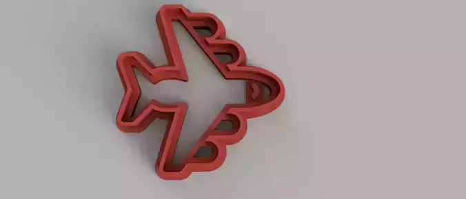 SET 5 COOKIE CUTTER 3D print model airplane