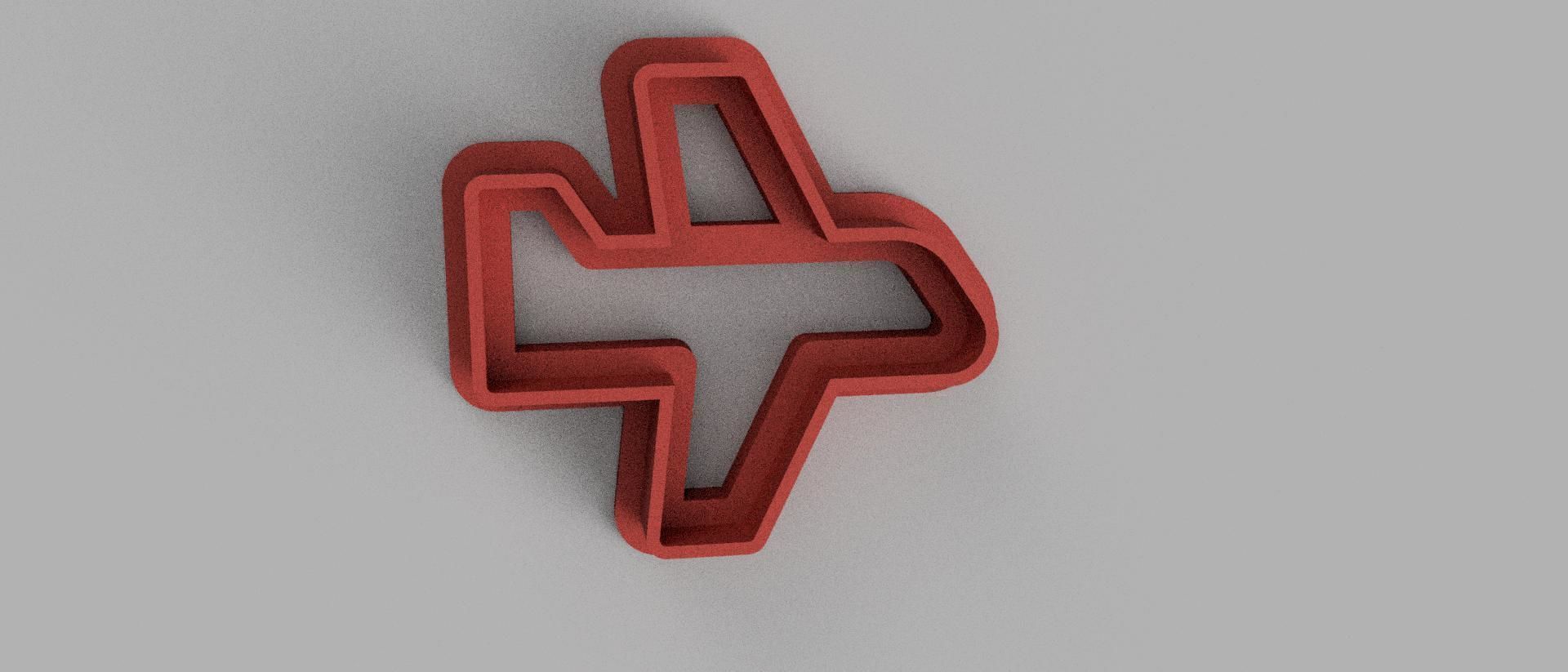 SET 5 COOKIE CUTTER 3D print model airplane 3D print model_4