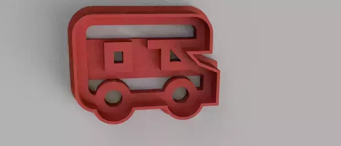 SET 5 COOKIE CUTTER 3D print model train car life