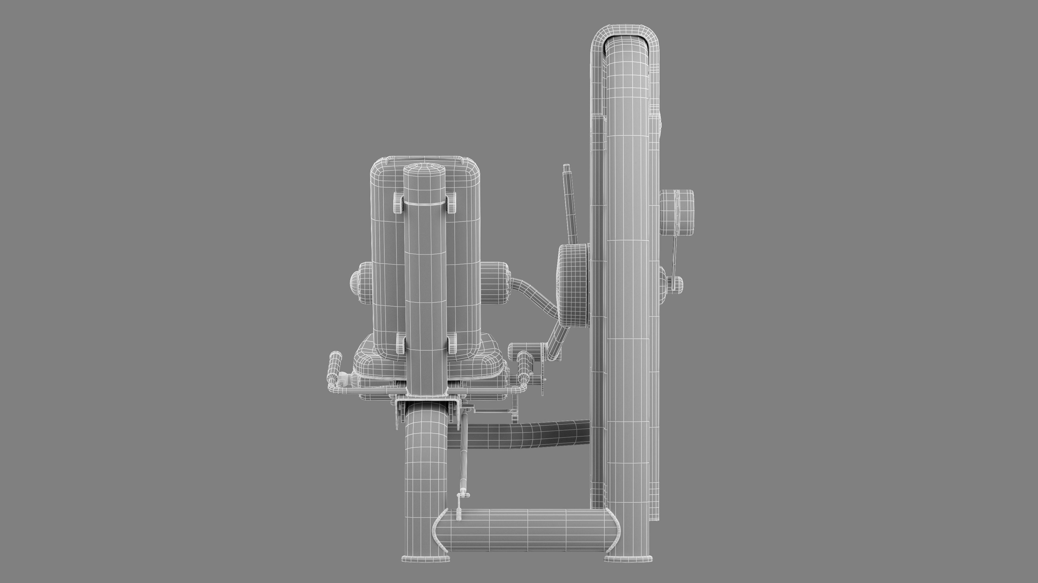 Technogym Selection 700 - Leg Curl 3D model_11