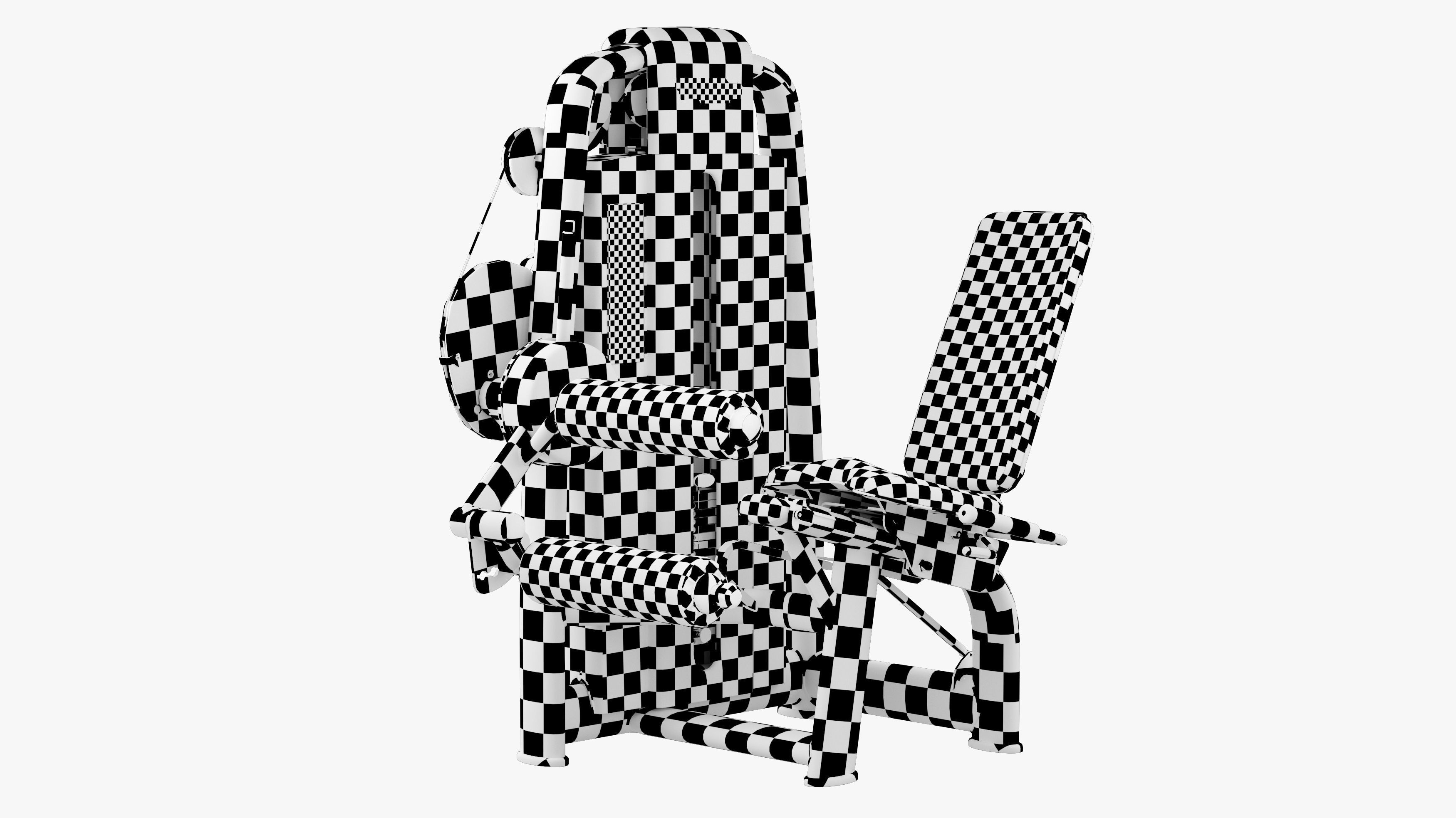 Technogym Selection 700 - Leg Curl 3D model_14