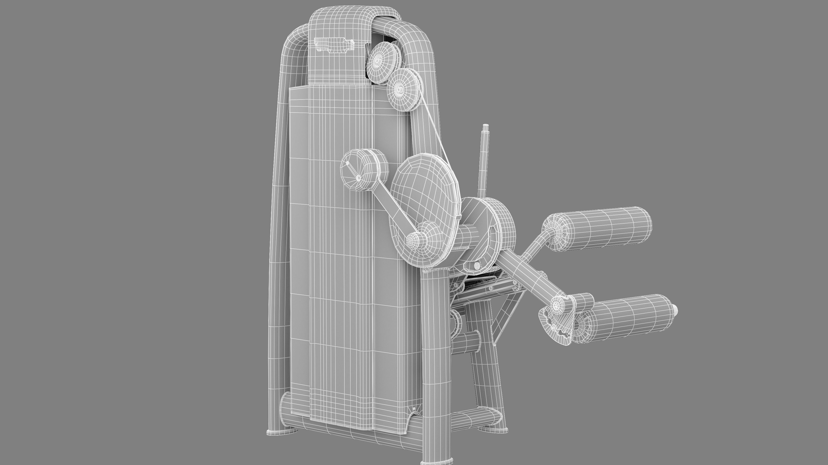 Technogym Selection 700 - Leg Curl 3D model_9