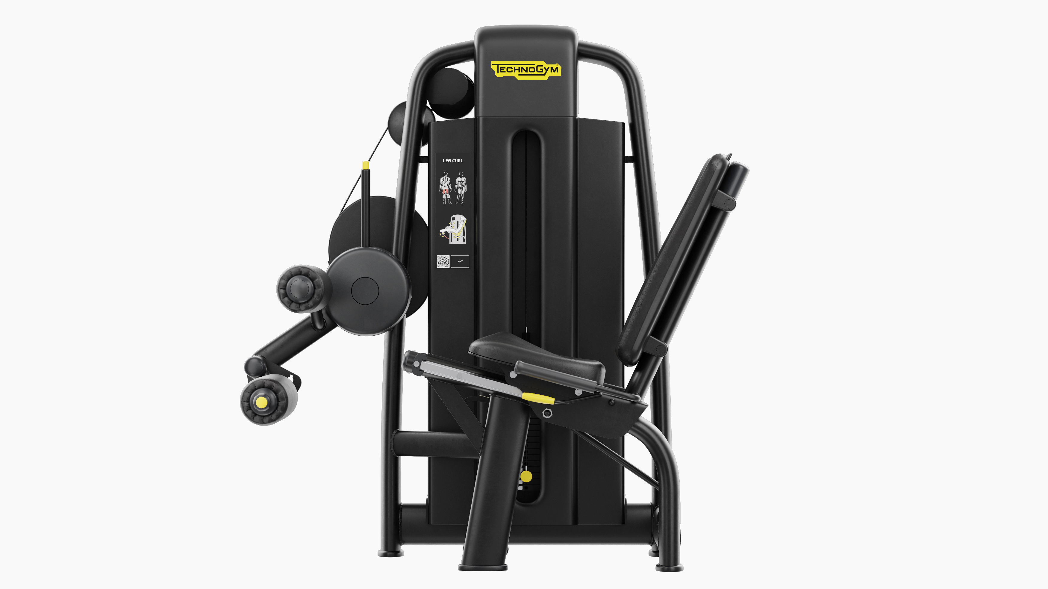 Technogym Selection 700 - Leg Curl 3D model_6