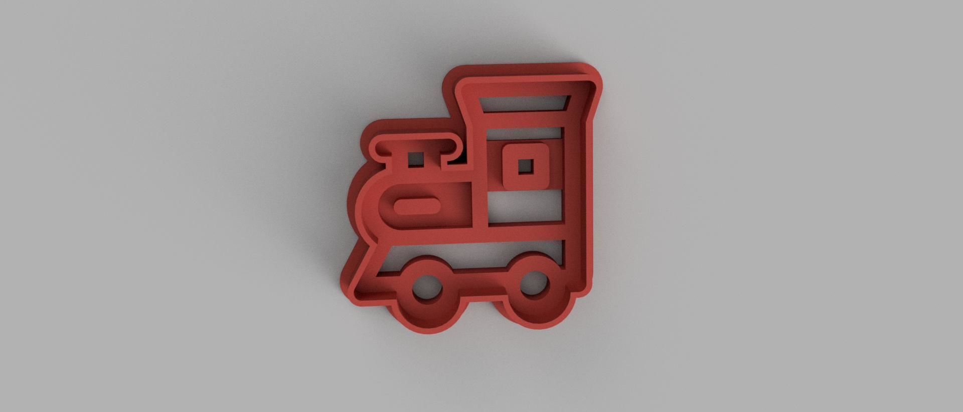 SET 5 COOKIE CUTTER 3D print model train gear 3D print model_3