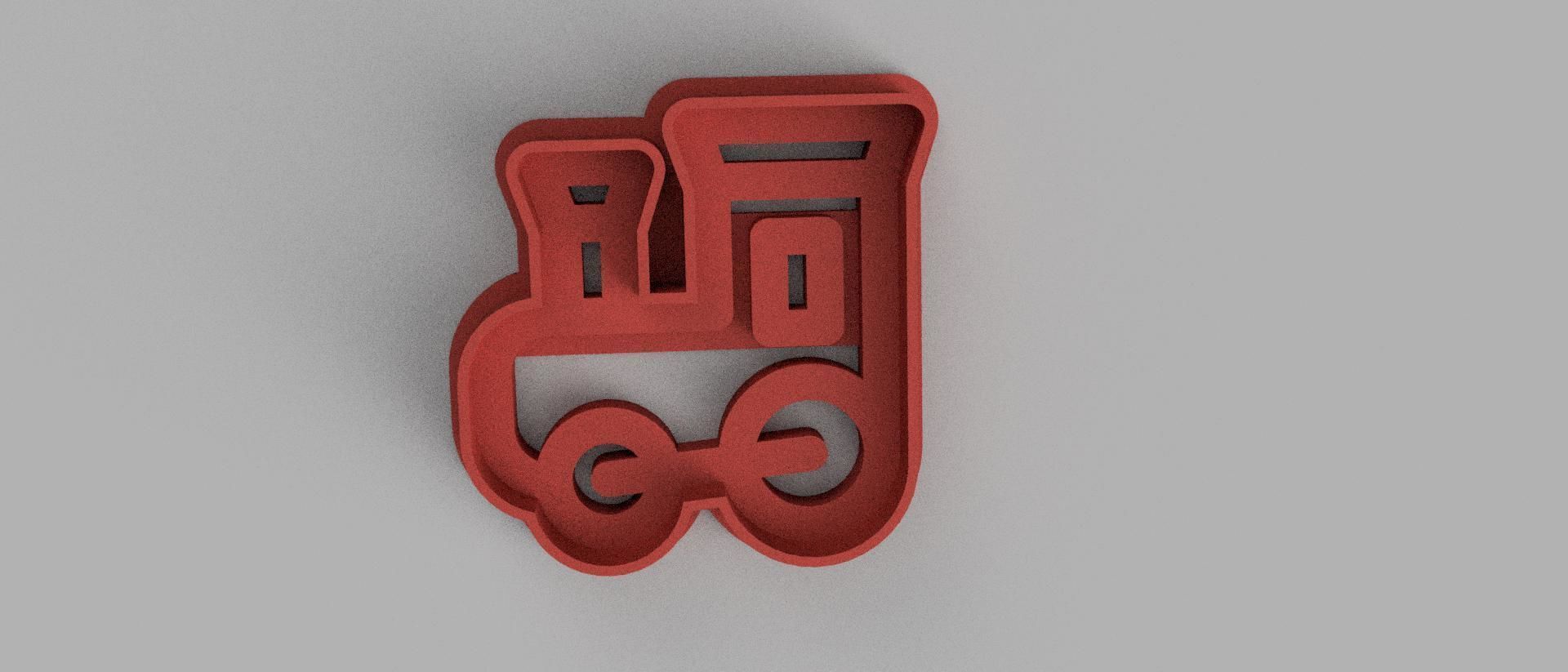 SET 5 COOKIE CUTTER 3D print model train gear 3D print model_2