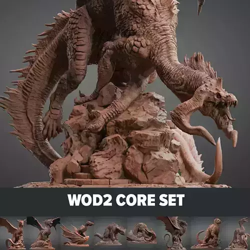 World of Dragons 2 Collection  3D print model