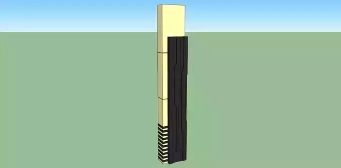 street pole light 3d sketchup model