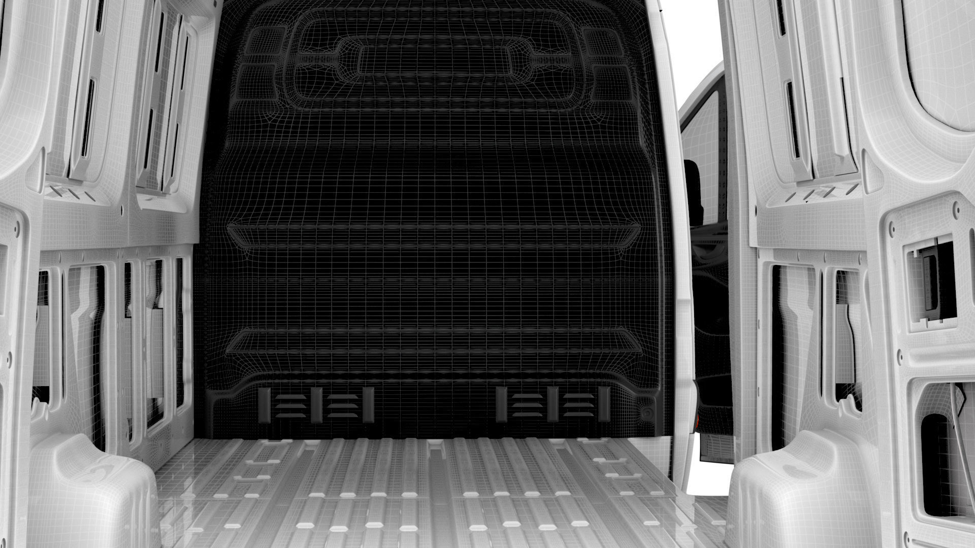 Mercedes Benz eSprinter Panel Van L2H2 FWD HQ Interior 2024 3D model_27