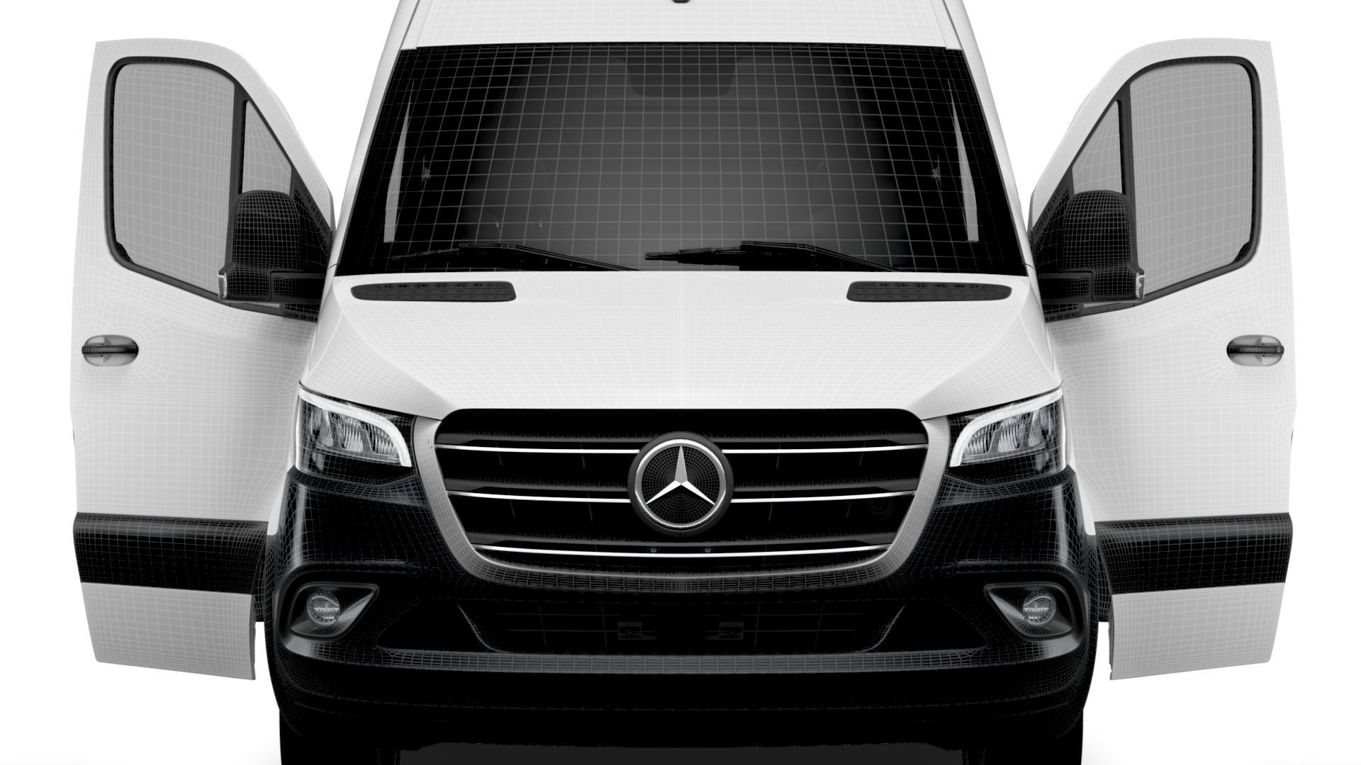 Mercedes Benz eSprinter Panel Van L2H2 FWD HQ Interior 2024 3D model_21