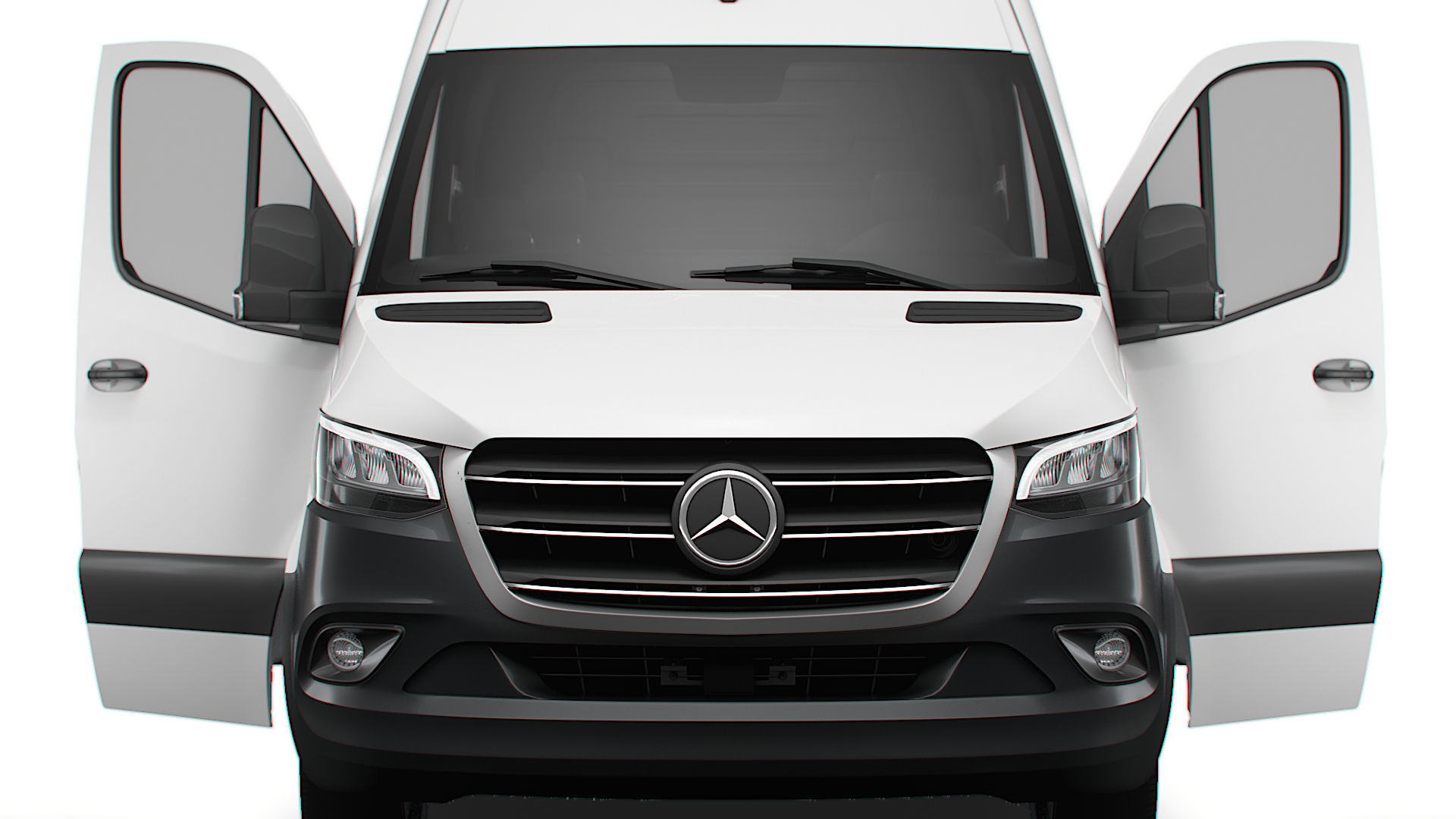 Mercedes Benz eSprinter Panel Van L2H2 FWD HQ Interior 2024 3D model_7