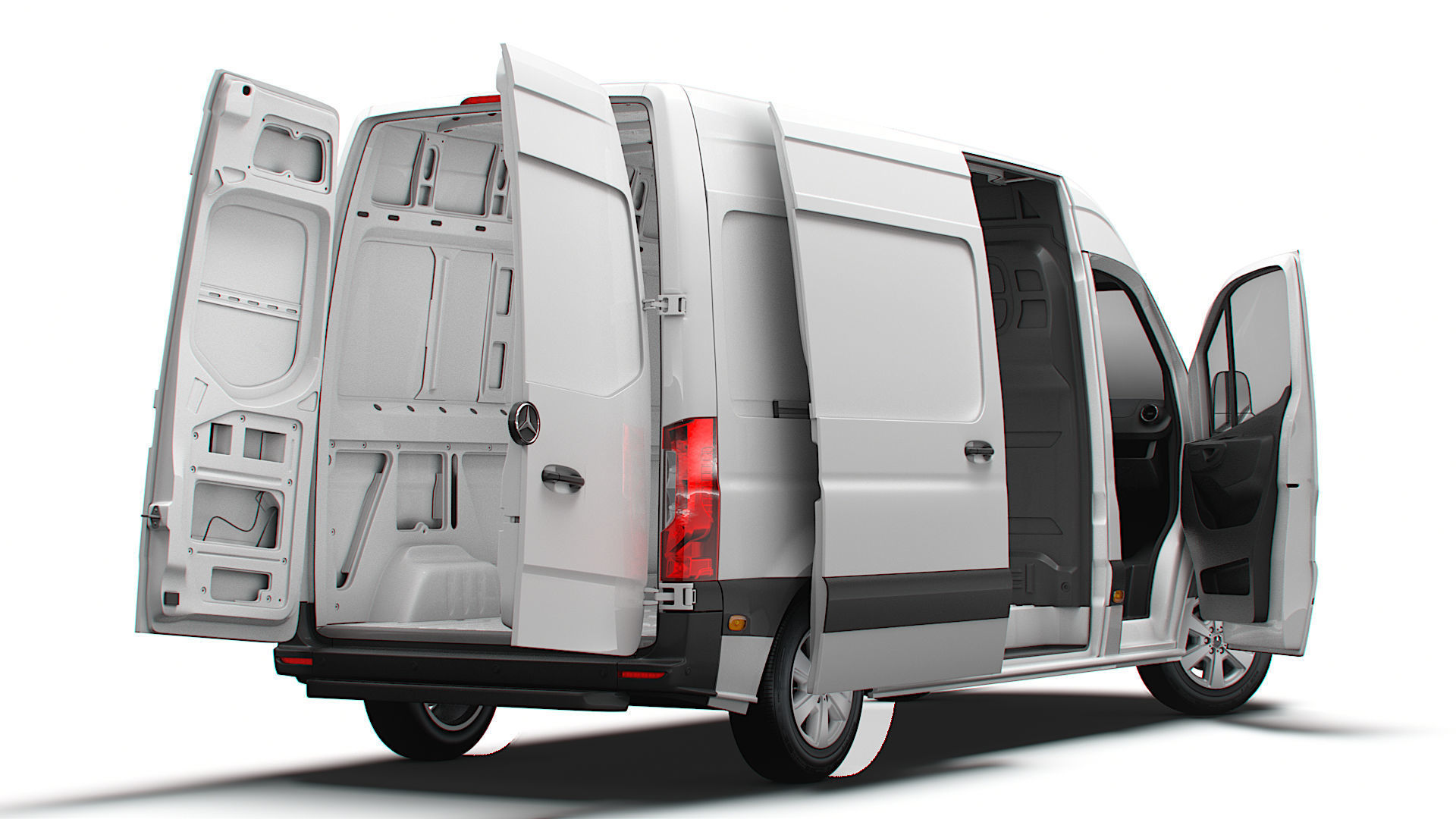 Mercedes Benz eSprinter Panel Van L2H2 FWD HQ Interior 2024 3D model_5