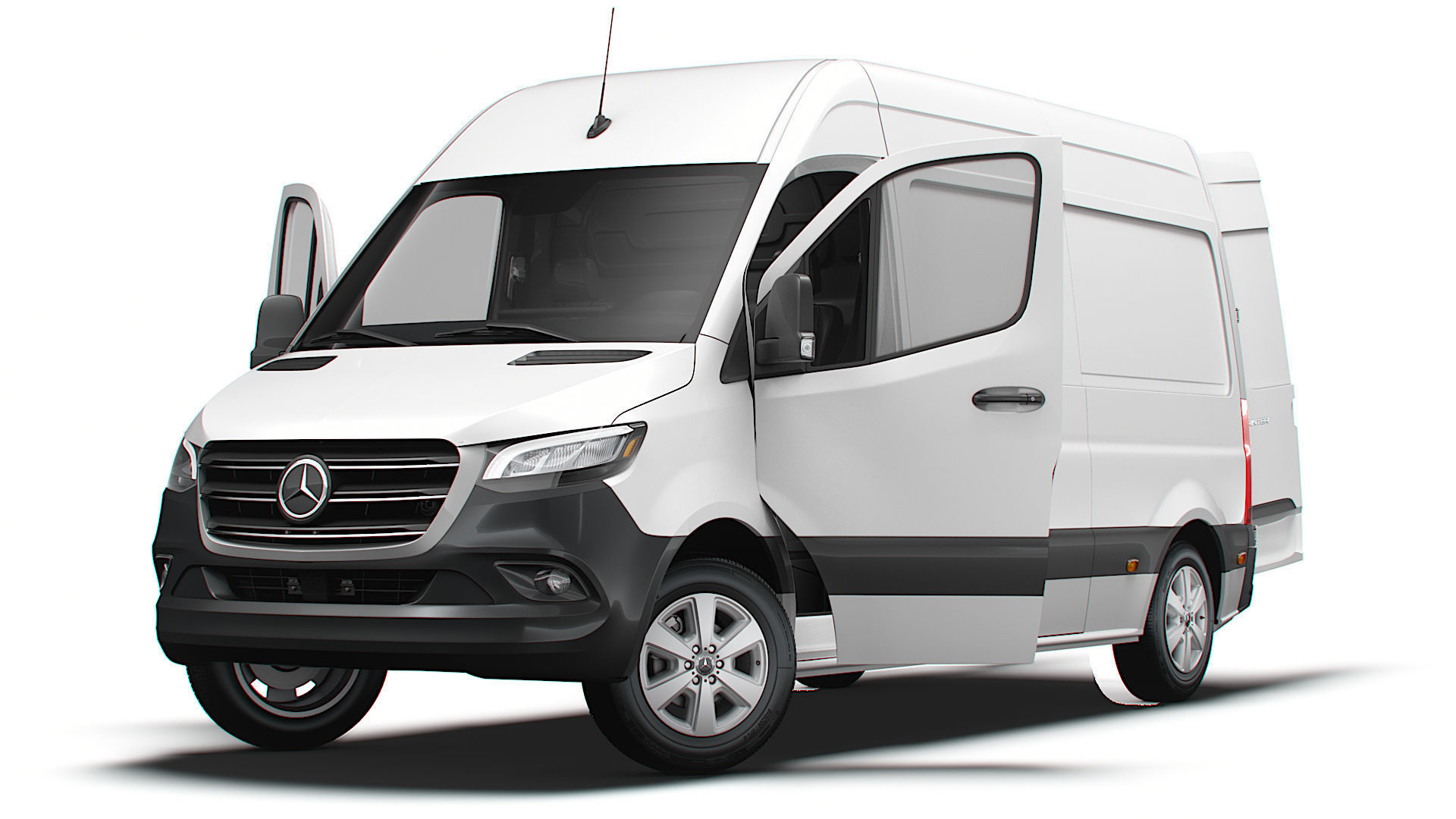 Mercedes Benz eSprinter Panel Van L2H2 FWD HQ Interior 2024 3D model_8