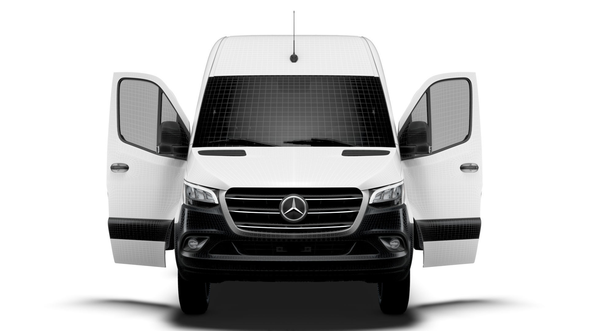 Mercedes Benz eSprinter Panel Van L2H2 FWD HQ Interior 2024 3D model_20