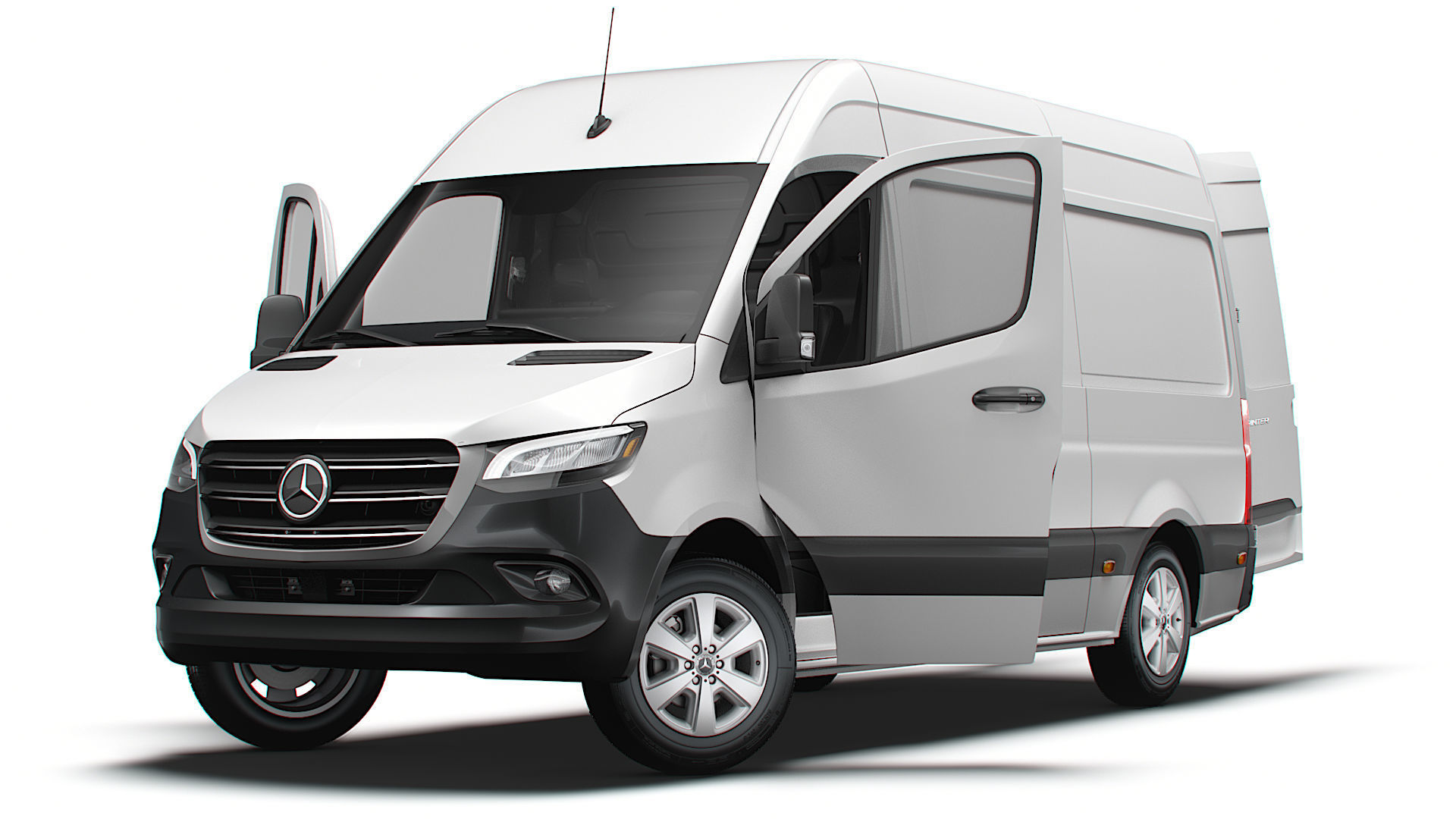 Mercedes Benz eSprinter Panel Van L2H2 RWD HQ Interior 2024 3D model_8