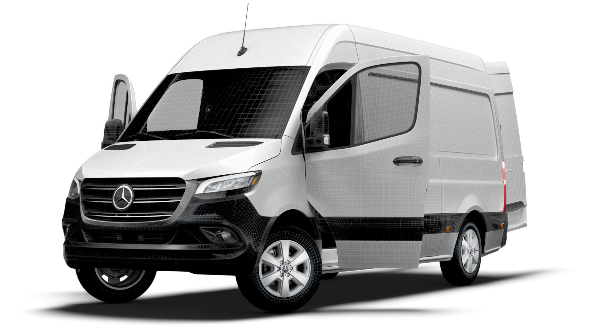 Mercedes Benz eSprinter Panel Van L2H2 RWD HQ Interior 2024 3D model_22