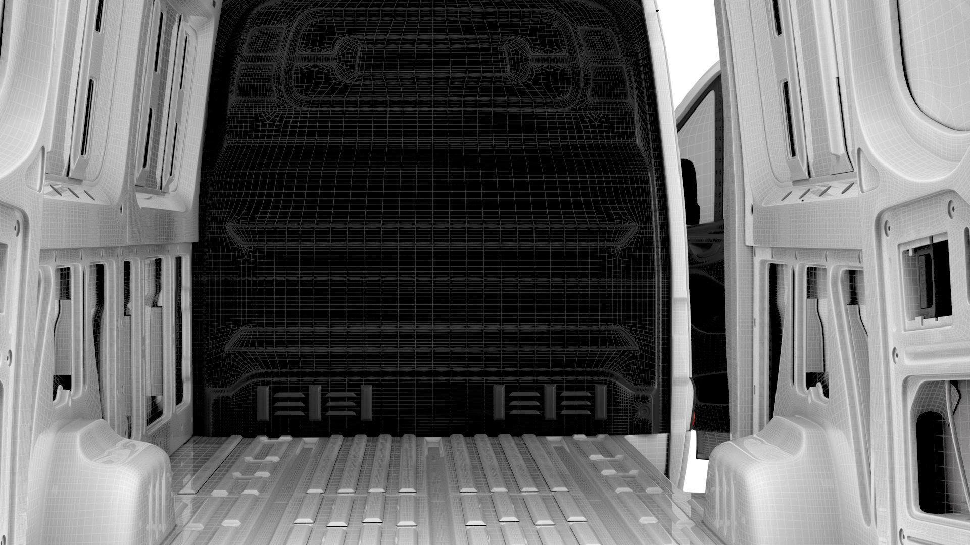 Mercedes Benz eSprinter Panel Van L2H2 RWD HQ Interior 2024 3D model_27