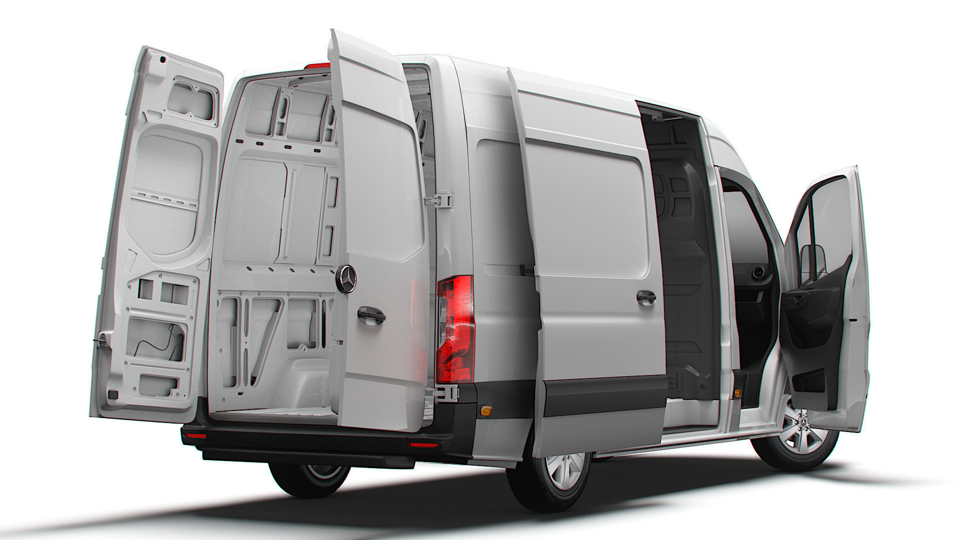 Mercedes Benz eSprinter Panel Van L2H2 RWD HQ Interior 2024 3D model_5