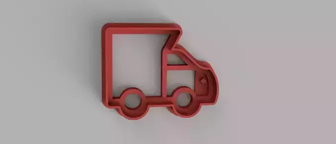 SET 5 COOKIE CUTTER 3D print model truck car