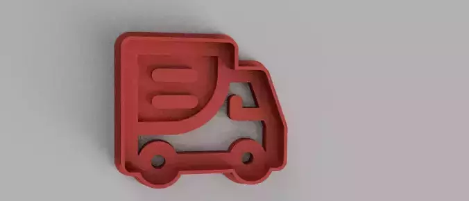 SET 5 COOKIE CUTTER 3D print model truck