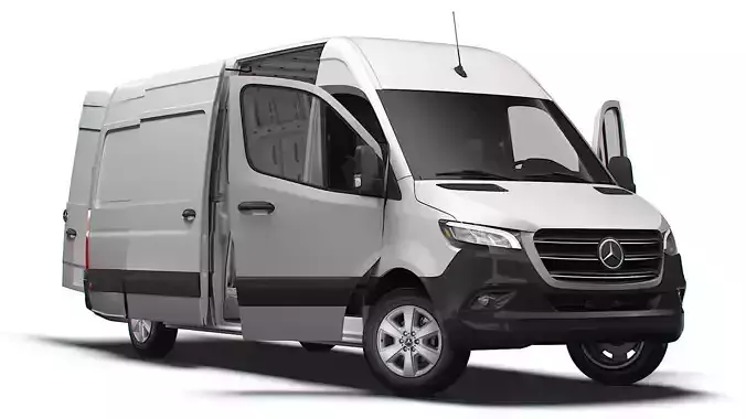 Mercedes Benz eSprinter Panel Van L3H2 RWD HQ Interior 2024 3D model