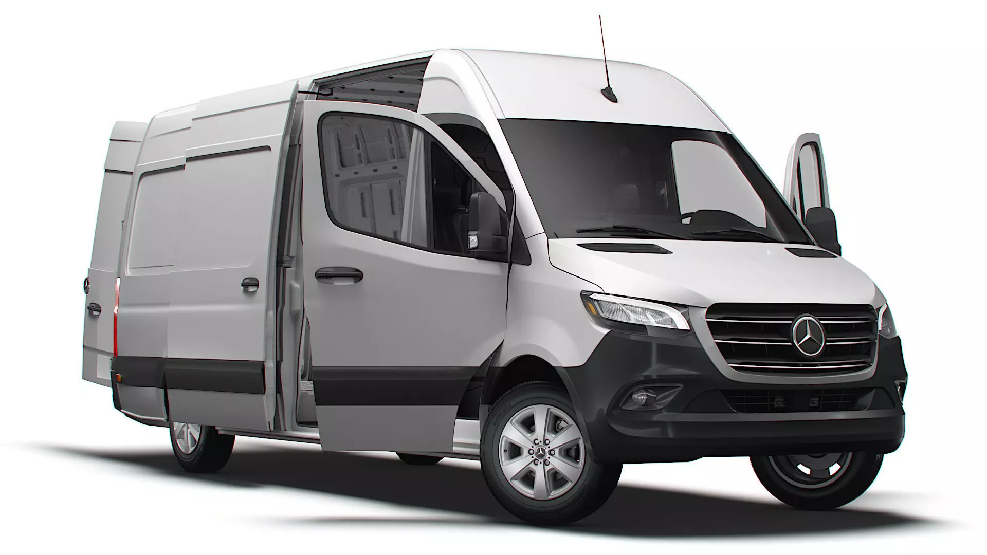 Mercedes Benz eSprinter Panel Van L3H2 RWD HQ Interior 2024 3D model_0