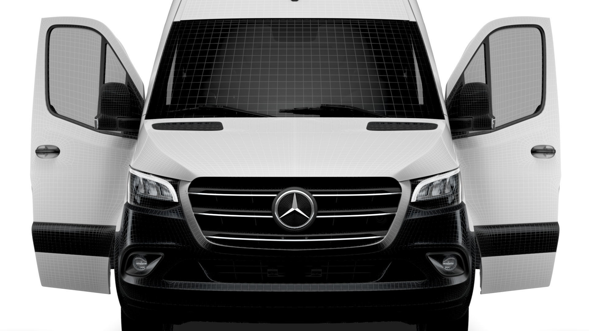 Mercedes Benz eSprinter Panel Van L3H2 RWD HQ Interior 2024 3D model_21