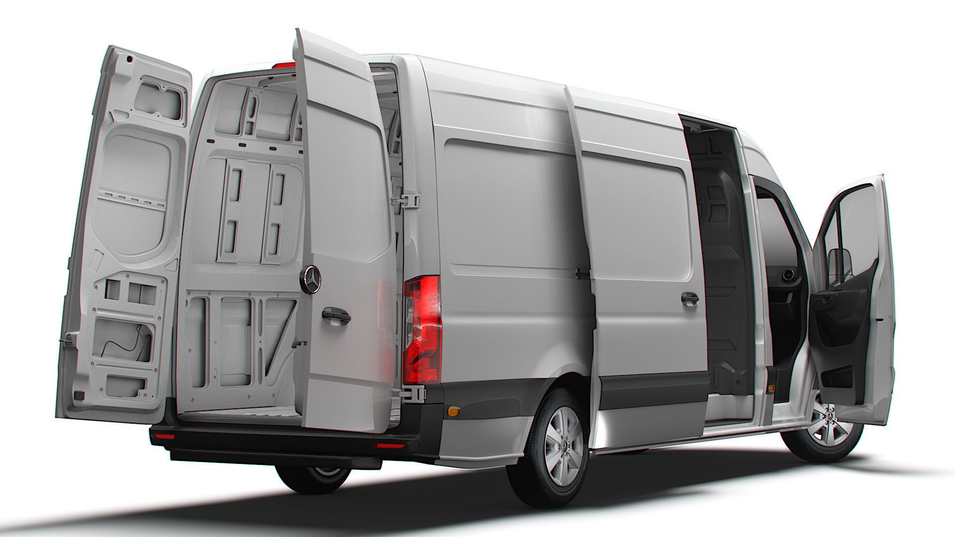 Mercedes Benz eSprinter Panel Van L3H2 RWD HQ Interior 2024 3D model_5