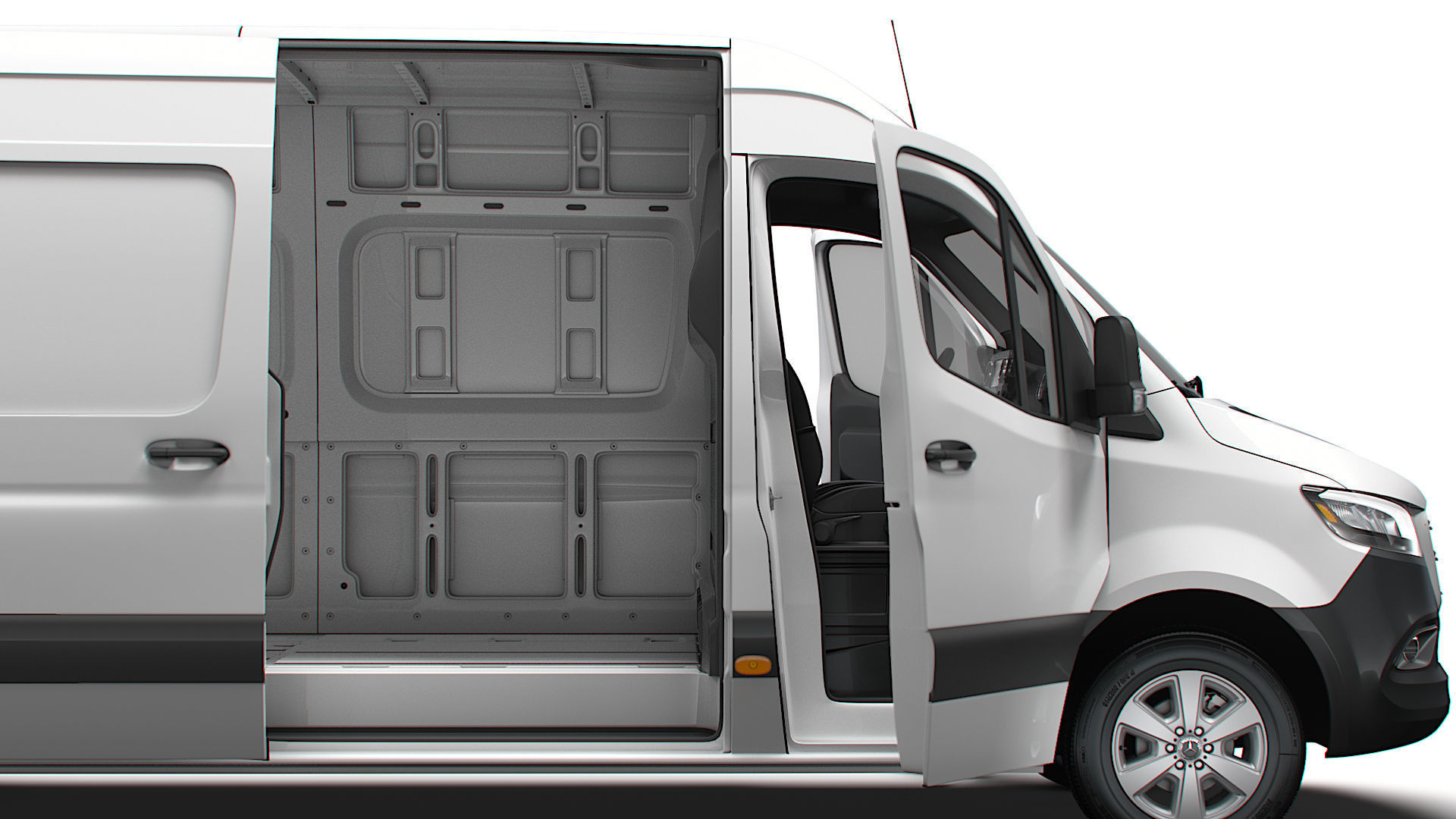 Mercedes Benz eSprinter Panel Van L3H2 RWD HQ Interior 2024 3D model_1