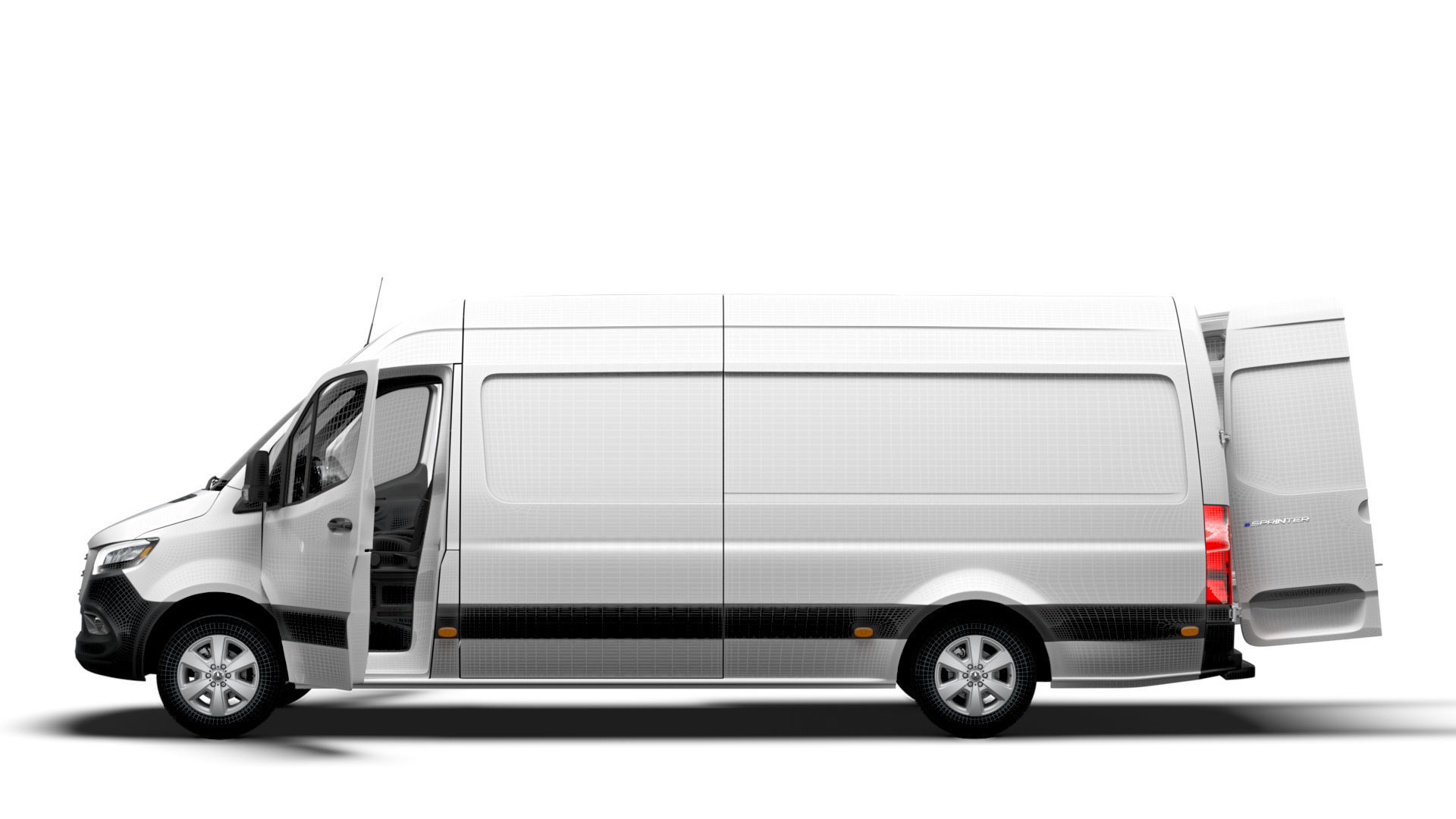 Mercedes Benz eSprinter Panel Van L3H2 RWD HQ Interior 2024 3D model_18