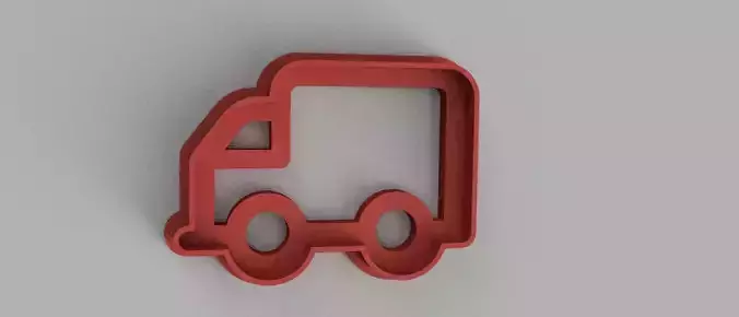 SET 5 COOKIE CUTTER 3D print model truck car wheel